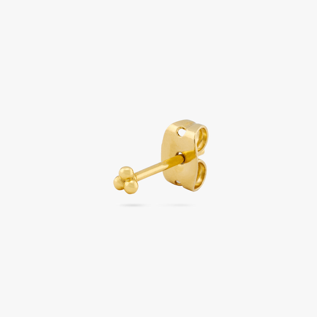 Beaded Triad Stud