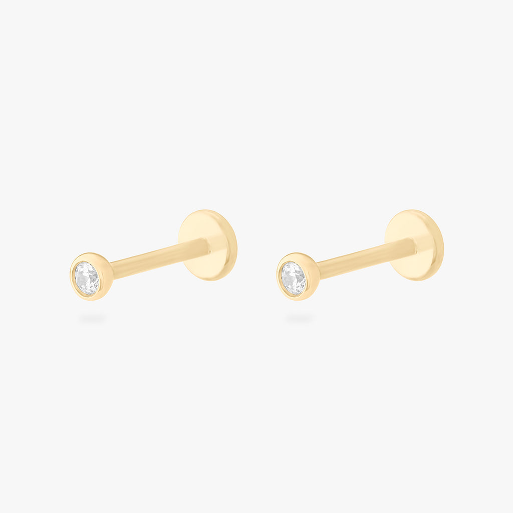 14K Bezel Flatback
