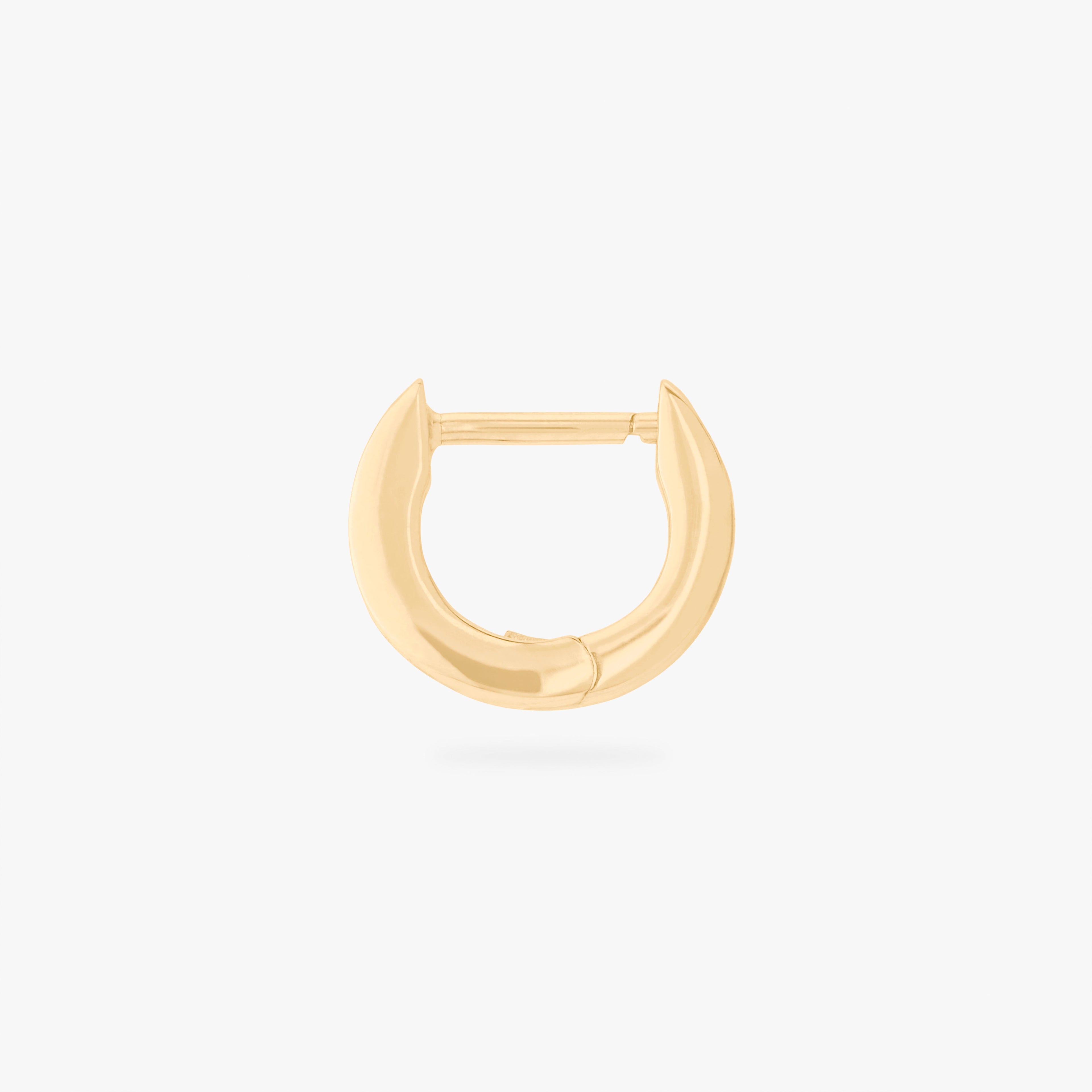Micro Bezel Baguette Huggie