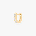 Micro Bezel Baguette Huggie