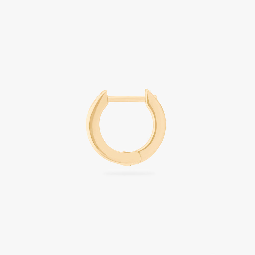 Mini Bezel Baguette Huggie